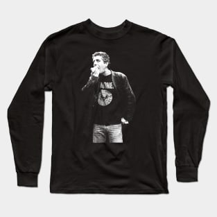 WHITE BOURDAIN PUNK Long Sleeve T-Shirt